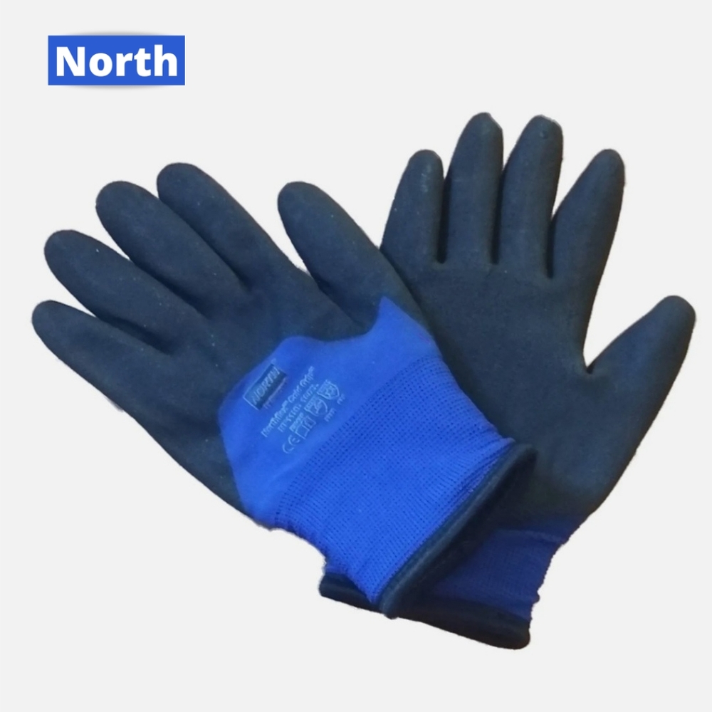 Northflex ColdGrip Work Gloves NF11HD Black/Blue Nylon/PVC Size XL (10) Men